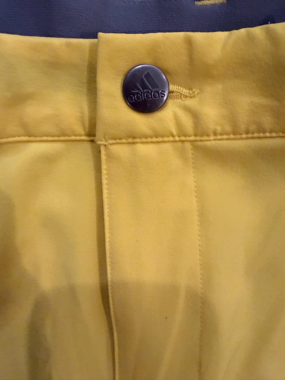 adidas Men's Flat-Front Golf Shorts in Bright Yellow